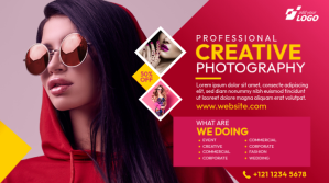 Photographer Ad Twitter Post template