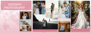 Hvid Wedding Photography Facebook Omslag Foto Template