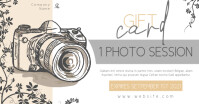 photographer gift card photo session gift car Facebook Shared Image template
