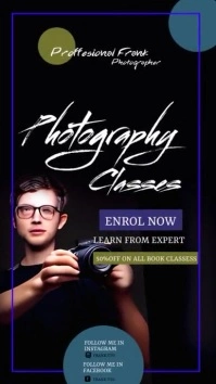 Photography Poster Templates Historia de Instagram