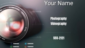 PHOTOGRAPHER/VIDEOGRAPHER Digital Display (16:9) template