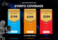 PHOTOGRAPHY & VIDEOGRAPHY PRICE GUIDE A3 template