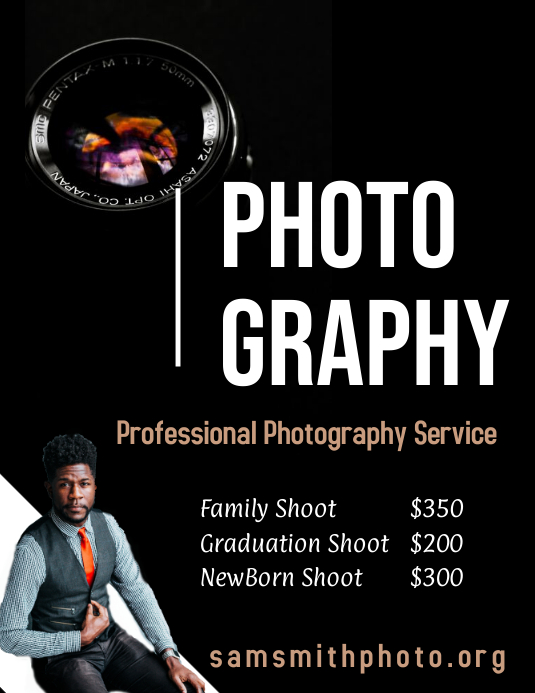 Photography Ads Examples Free Photography Flyer Templates Venngage