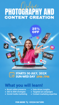 Photography and content creation Instagram Story template