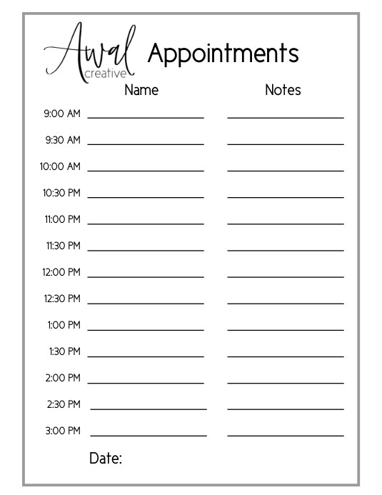 Copy of Photography Appointments PosterMyWall