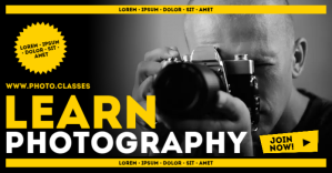 PHOTOGRAPHY CLASSES BANNER Facebook Shared Image template