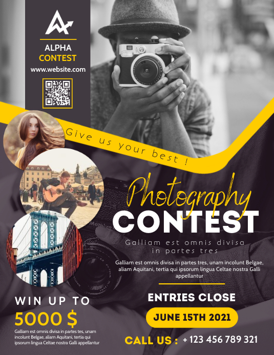 Advertising Photo Contests Photography Ad Templates