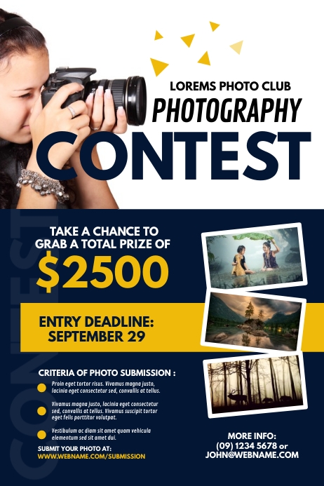 Photography Contest Poster Template | PosterMyWall