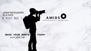 Photography Course Ekran reklamowy (16:9) template