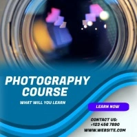 Photography course Instagram Post template