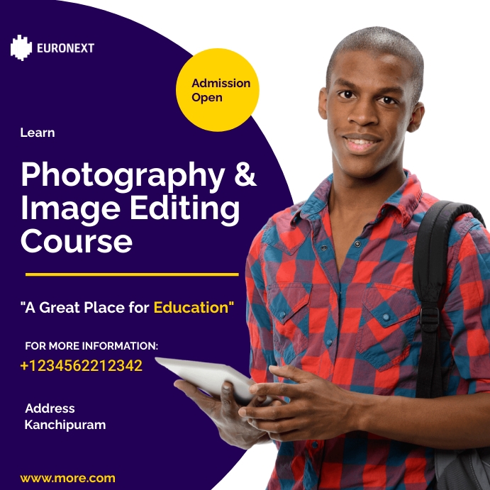 Photography Course Poster Template | PosterMyWall