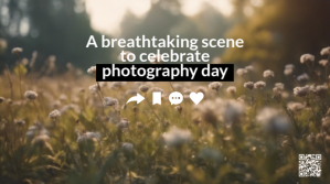 Marrone Photography Day Celebration Coverfoto til YouTube-kanal Template