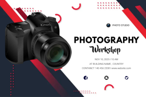 Photography Etykieta template