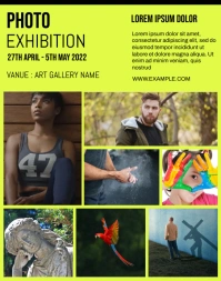 Photography exhibition flyer Poster/Wallboard template
