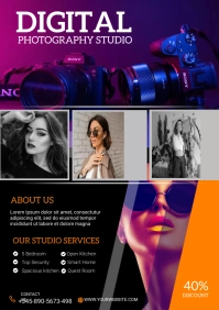 photography flyer A4 template