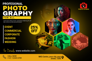 Photography Flyer Etykieta template