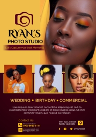 photography flyer A4 template