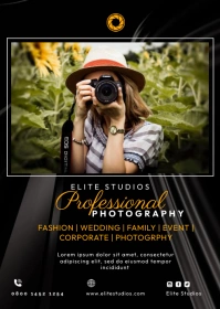 Photography flyer A6 template