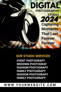 PHOTOGRAPHY FLYER Poster template