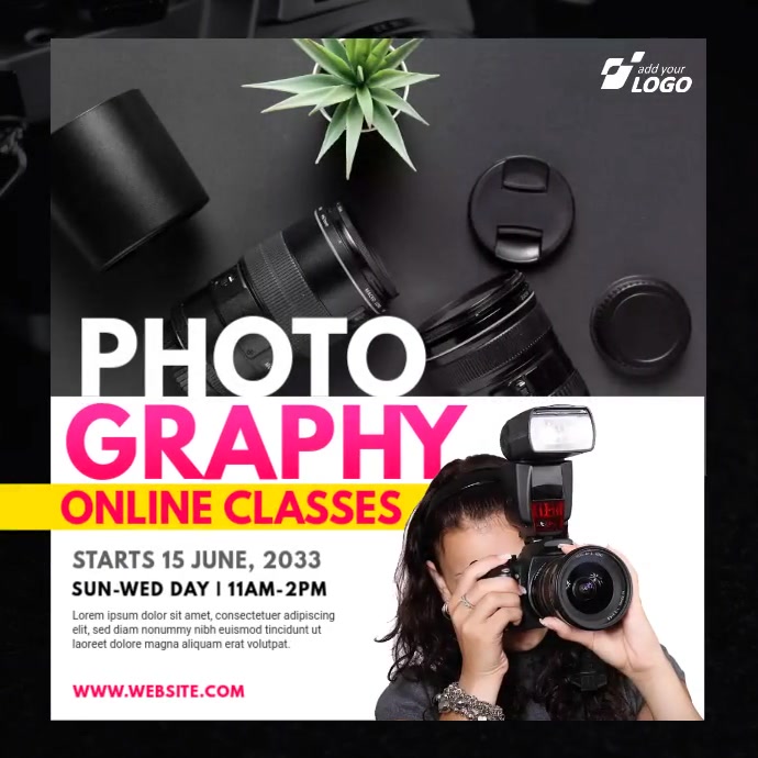 Photography Lessons Ad Template PosterMyWall
