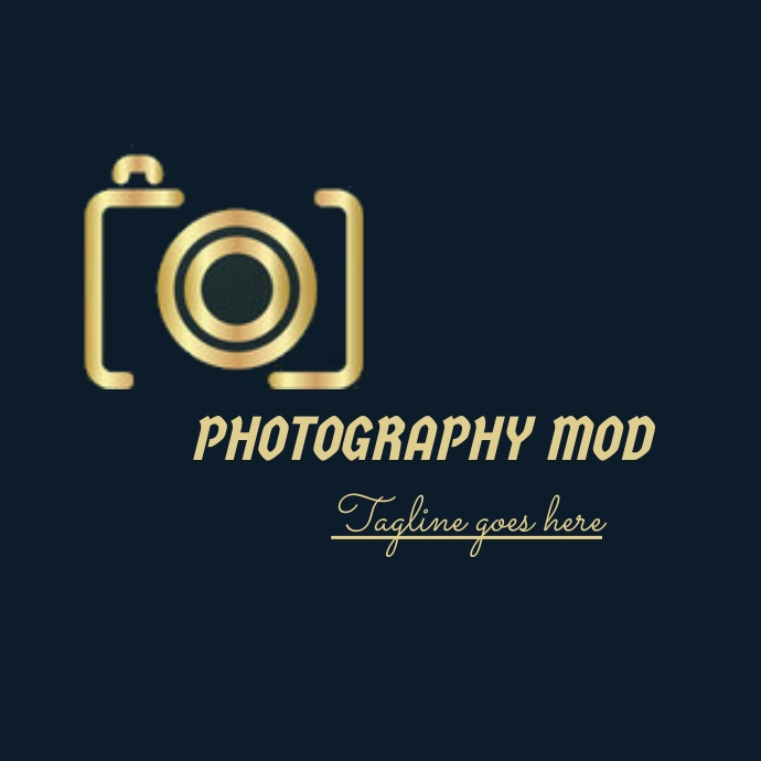 Photography logo, camera logo, modern camera template
