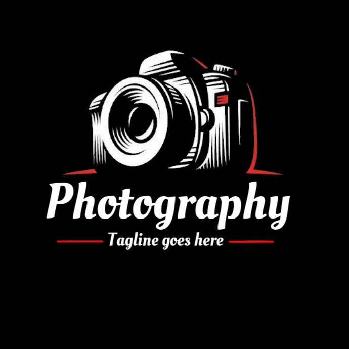 Photography logo, photography studio logo template