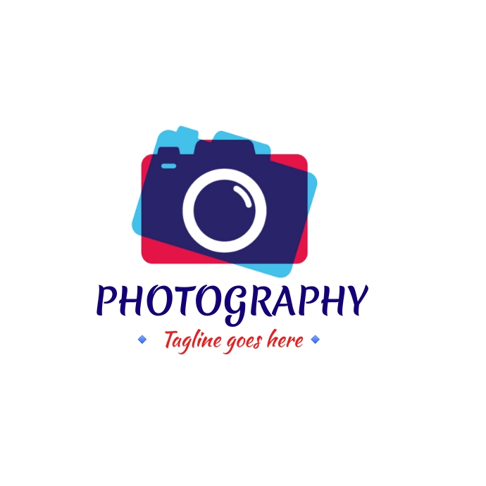 Photography logo, camera logo, modern camera Logotyp template