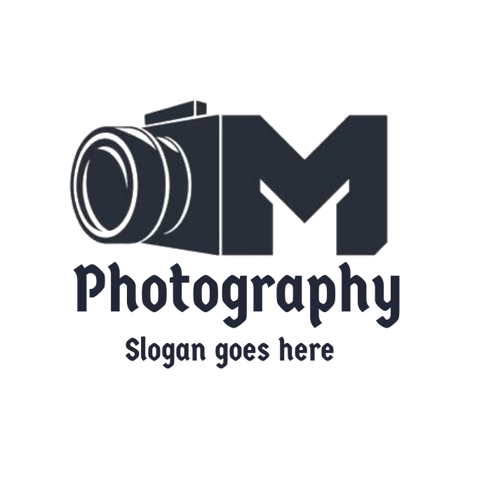 Photography logo, photography studio logo (2) Logotyp template