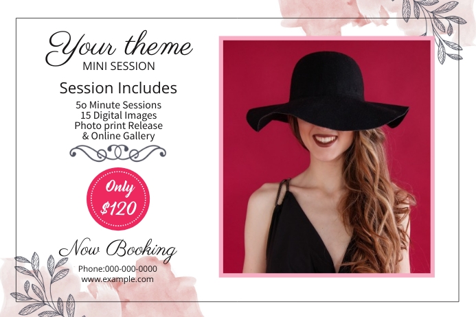 Copy of Photography Mini Session template | PosterMyWall