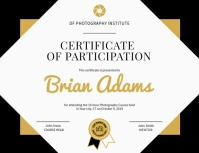 Photography Participation Certificate Landscape Flyer (US-Letter) template