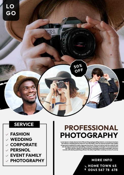 Photography poster Template | PosterMyWall