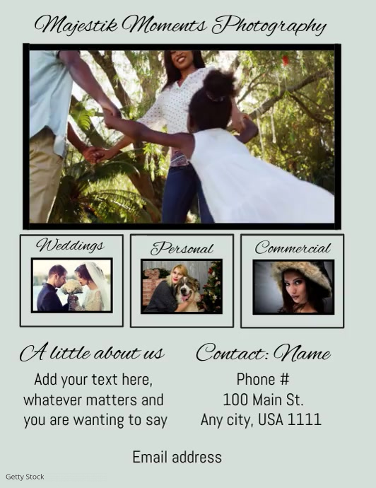 Fotografie Flyer Vorlage Postermywall