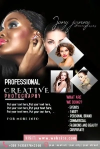 Fashion Photoshoot Poster Templates