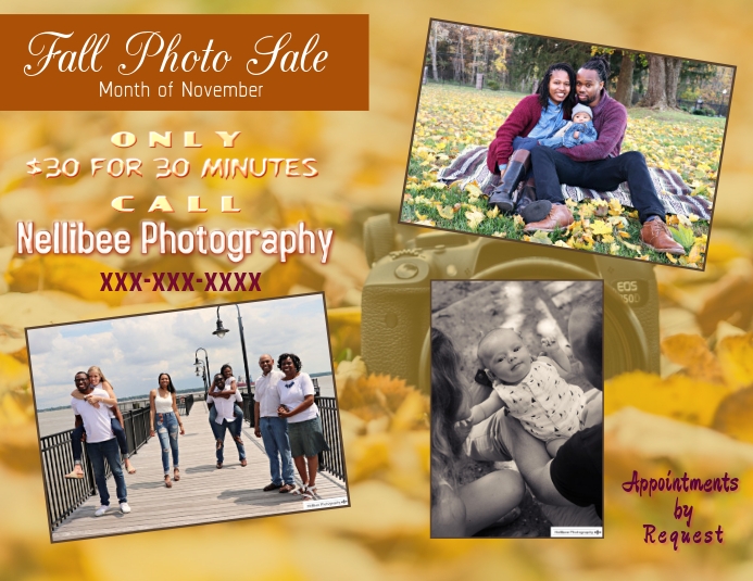 Photography Sale Flyer (Letter pang-US) template