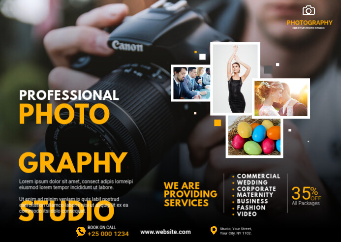 Photography Service Ad Template | PosterMyWall