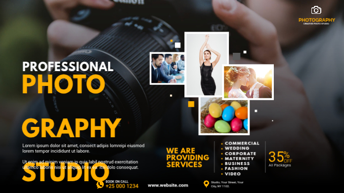 Modèle Photography Studio Promotion | PosterMyWall