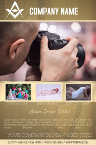 Photography Service Business Company Flyer Template Poster Photography Service Business Company Flyer Template Poster