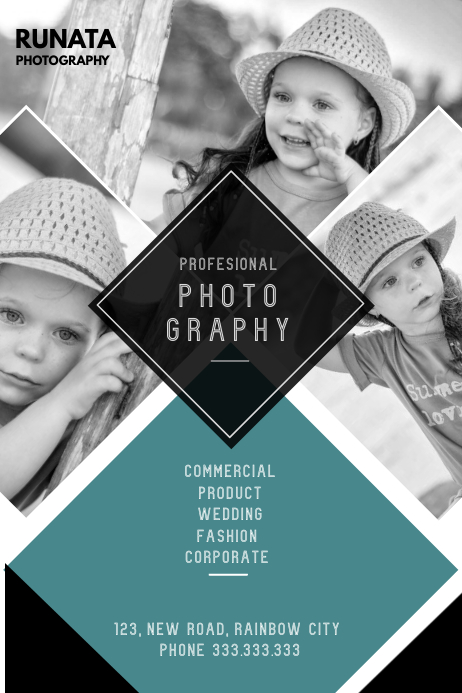 Fotografie Service Flyer Vorlage Postermywall