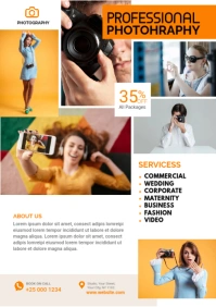 Photography Service Flyer Template A5