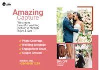 Photography Service Postcard template