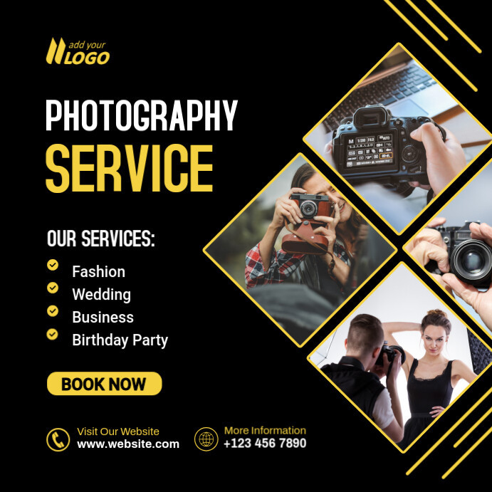 Photography Services Instagram Post template