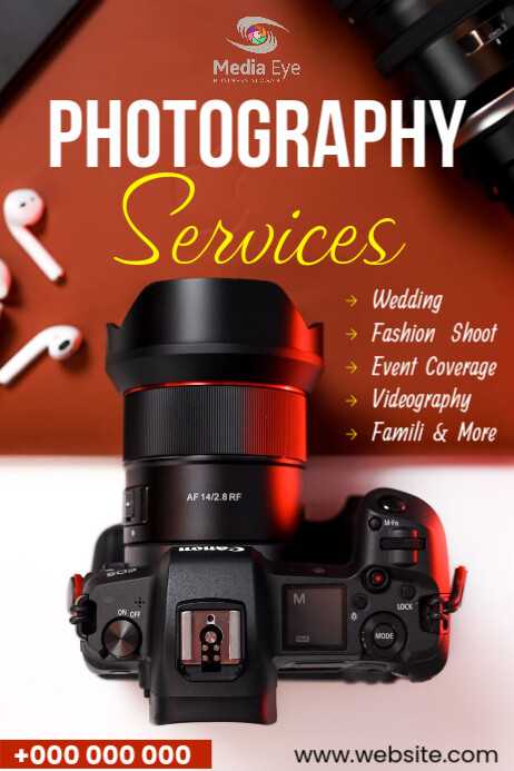 Photography services Template | PosterMyWall