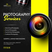 Photography Services flyer Instagram Plasing template