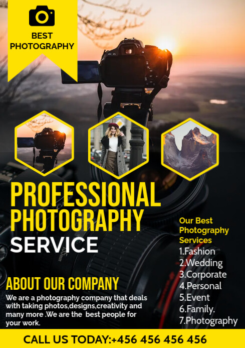 photography services flyer poster Template | PosterMyWall