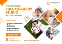 Photography Studio Banner Ad Template Postcard
