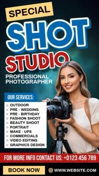 Photography Studio Reel Instagram template