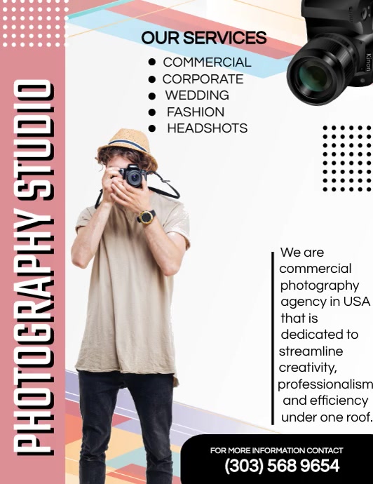 Videostudio Flyer Advertising Photography Studio