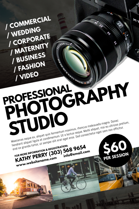 Photography studio poster template Photography Studio Poster Template | PosterMyWall