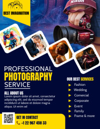 Photography studio flyer template