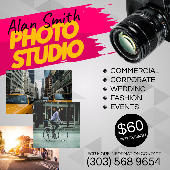 Salinan Photography Studio Instagram Post | PosterMyWall